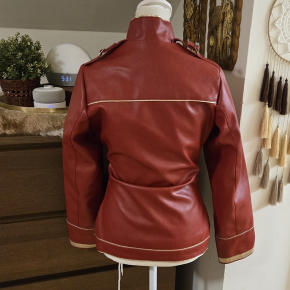 Queen Freddie Mercury red leather buckle concert jacket - Picture 3 of 9
